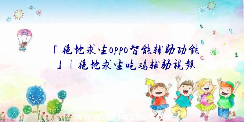 「绝地求生oppo智能辅助功能」|绝地求生吃鸡辅助视频